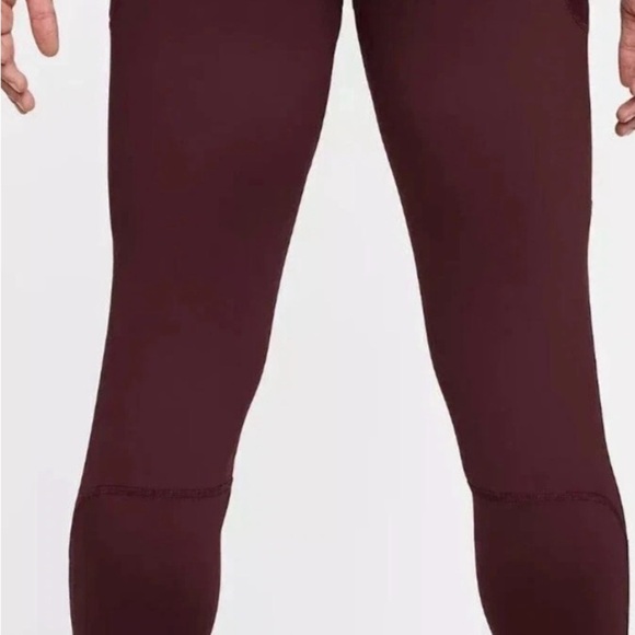 Men's Nike Trail Lunar Ray Winterized Running Tights Burgundy FB8599-652 Size XL - Picture 2 of 8